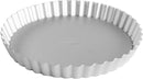 Fat Daddios Anodized Aluminum, Fluted Tart Pan Removable Bottom, 8 in x 1 in