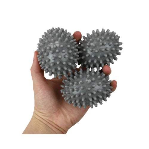 Home Basics Spiked Plastic Dryer Balls, Grey