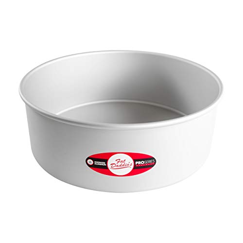 Fat Daddio's PRD-104 Round Cake Pan, 10 x 4 Inch, Silver