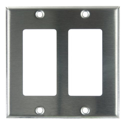 Sunlite 50718-SU 2-Gang Decorative Switch and Receptacle Plate