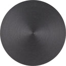 Kuhn Rikon 9.5-inch round energy saver and flame protector in aluminum, shown on a white background.