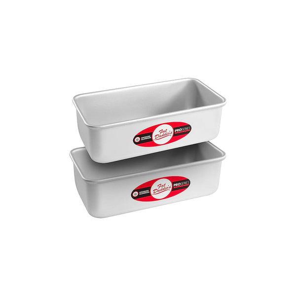 Fat Daddios Anodized Aluminum, 2 Piece Bread Pan, 7 3/4 in x 3 3/4 in x 2 3/4 in Set