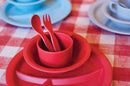 Bamboo Dinner Set 5pc Red