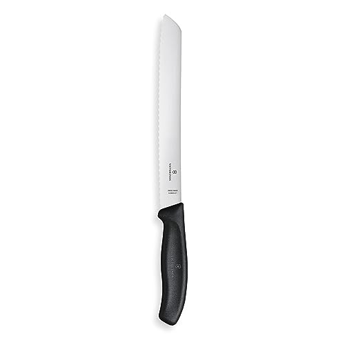 Victorinox Swiss Classic 8.25-Inch Bread Knife with Serrated Edge, Black