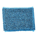 Blue dairy-designated scouring pad from The Kosher Cook on a white background, labeled for Shabbos and kosher kitchen use.