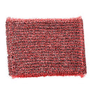 Red meat-designated scouring pad from The Kosher Cook on a white background, labeled for Shabbos and kosher kitchen use.