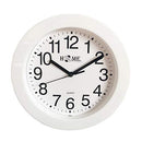 Uniware 8.9" Round Modern Design Silent Non-Ticking Wall Clock White