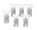 A collection of six stylish 2-ounce vodka shooter glasses in Godinger's popular Dublin crystal design.