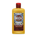 Bottle of Brasso metal polish, highlighting its long-standing quality and ability to remove tarnish and provide a brilliant shine on various metal surfaces.