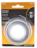 Hillman 25 ft. L Galvanized Steel 16 Ga. Wire