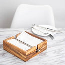 Acacia Napkin Holder 7"x7"x2.5"