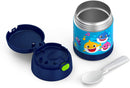 THERMOS FUNTAINER 10 Ounce Stainless Steel Vacuum Insulated Kids Food Jar with Spoon, Baby Shark