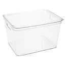 Simplify Large, Super Clear Lidded Storage Bin 14.2" X 10.6" X 6.9"