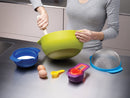 Joseph Joseph 40087 Nest 9 Nesting Bowls Set with Mixing Bowls Measuring Cups Sieve Colander, 9-Piece, Multicolored
