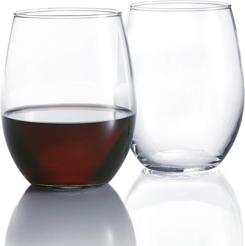 Luminarc Arc International Cachet Stemless Wine Glass, 21 Ounce, Set Of 4, Clear