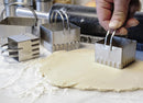 RSVP International Endurance Biscuit Cutters, Rippled Square Set of 4, Stainless
