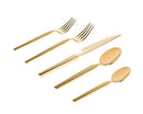 Godinger Flatware, 18/10 Mirror Gold Stainless Steel, 20 Piece Set