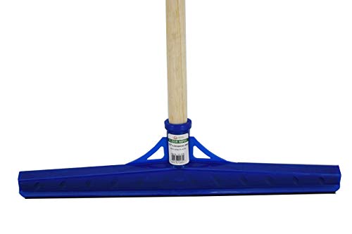 Uniware Floor Squeegee with Wood Stick Handle, 15.7 Inches