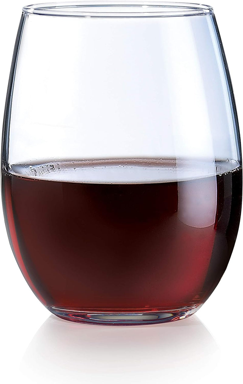 Luminarc Arc International Cachet Stemless Wine Glass, 21 Ounce, Set Of 4, Clear