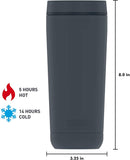 Thermos Guardian Collection 18 Ounce, Blue Stainless Steel Travel Tumbler