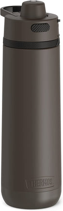 THERMOS Espresso Black Hydration Bottle with carry handle and locking spout, shown on white background.