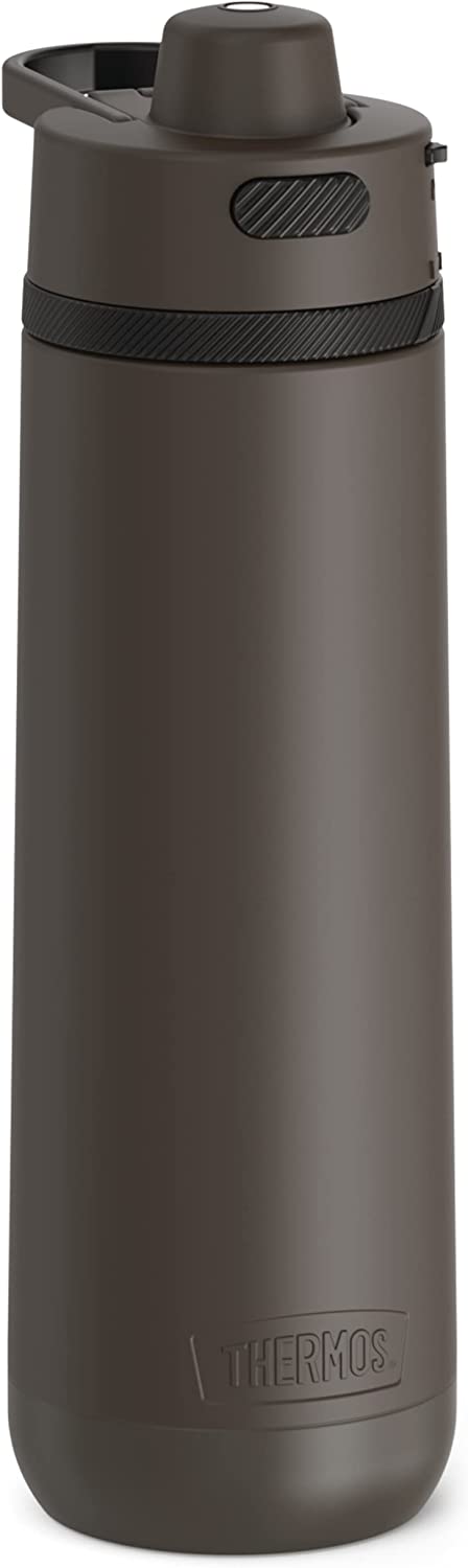 THERMOS Stainless Steel Hydration Bottle, 24 Ounce, Espresso Black