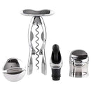 Houdini Wine Kit Bar Tool Set, 4 Piece, Chrome