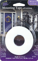 HD double-sided mounting tape roll, 1" x 72", designed for both indoor and outdoor use, on a white background.