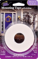 HD double-sided mounting tape roll, 1" x 72", designed for both indoor and outdoor use, on a white background.