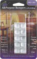 All purpose Bumpers self sticking clear square