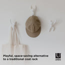Umbra Buddy Decorative Wall Mounted Hooks Set of 3, White