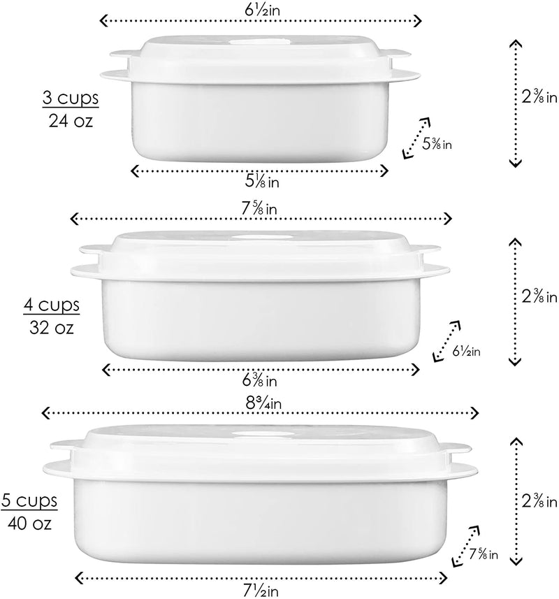 Calypso Basics 6-Piece Microwave Cookware, Steamer and Storage Set, Red