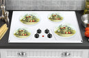 Reston Lloyd Electric Stove Burner Covers, Set of 4, Chickadees All-Over Pattern