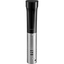 Zwilling Enfinigy Sous Vide Stick, a sleek black and silver immersion circulator for precise and even cooking, with clearly marked 'MAX' and 'MIN' water levels.