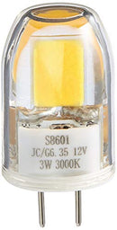 Satco S8601 G6.35 Bulb in Light Finish, 1.63 inches, Clear