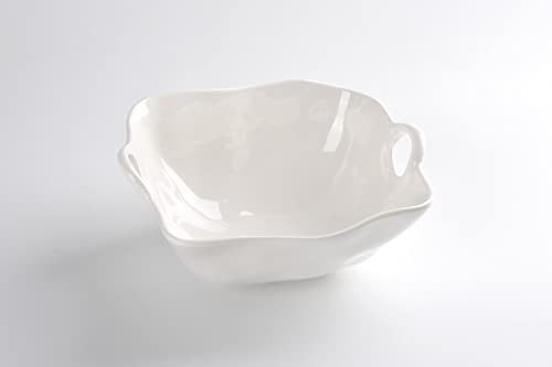 Pampa Bay Shatterproof Melamine Large Bowl, 10.3 Inch, Food, Freezer, Dishwasher Safe, White