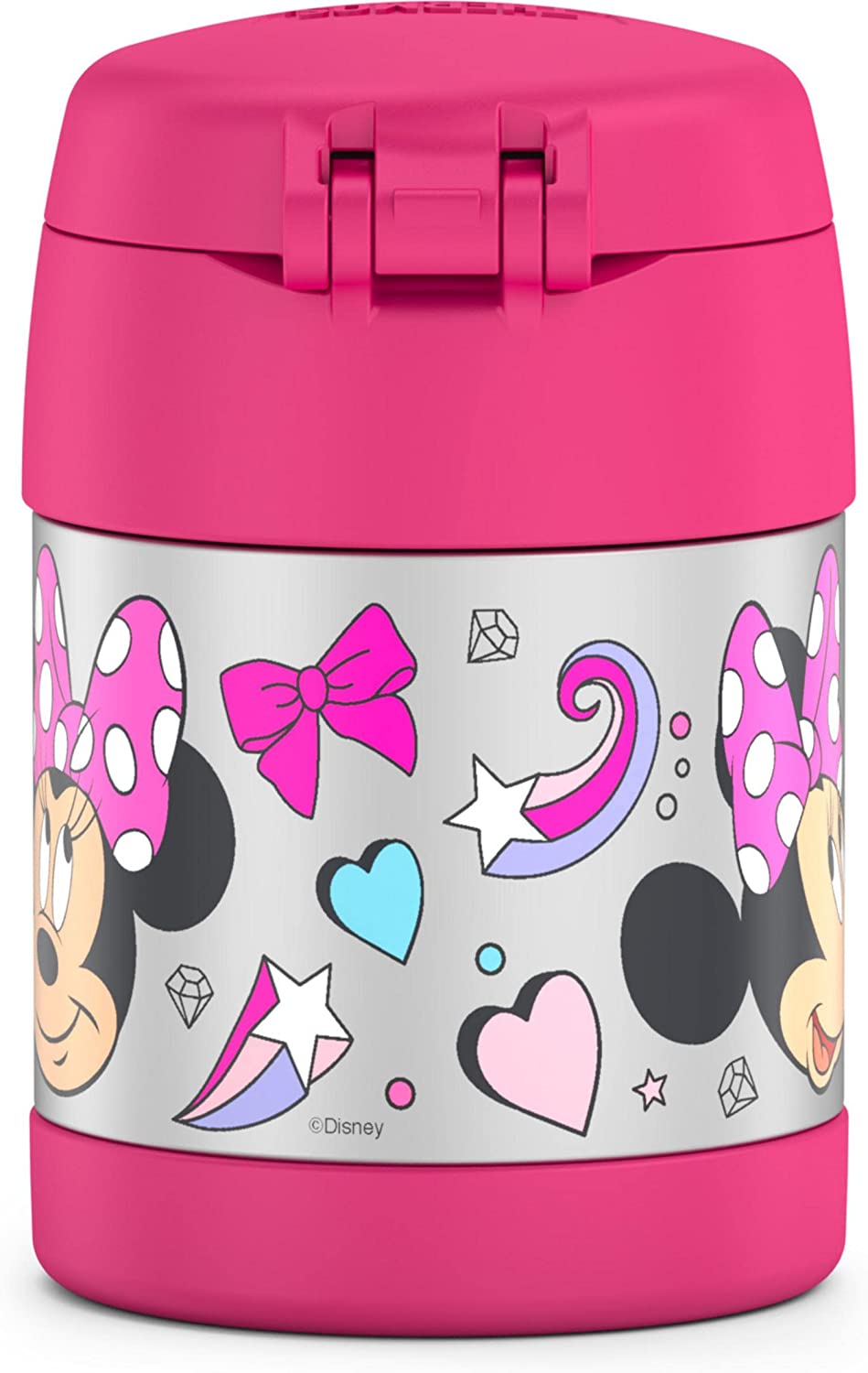  THERMOS FUNTAINER 10 Ounce Stainless Steel Vacuum Insulated Kids  Food Jar with Spoon, Preschool Minnie : Home & Kitchen