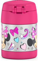 THERMOS FUNTAINER 10 Ounce Stainless Steel Vacuum Insulated Kids Food Jar with Spoon, Preschool Minnie