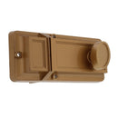 Secure brass-finish rim night latch by Ultra Hardware, offering automatic locking and a single cylinder deadbolt for exterior doors.