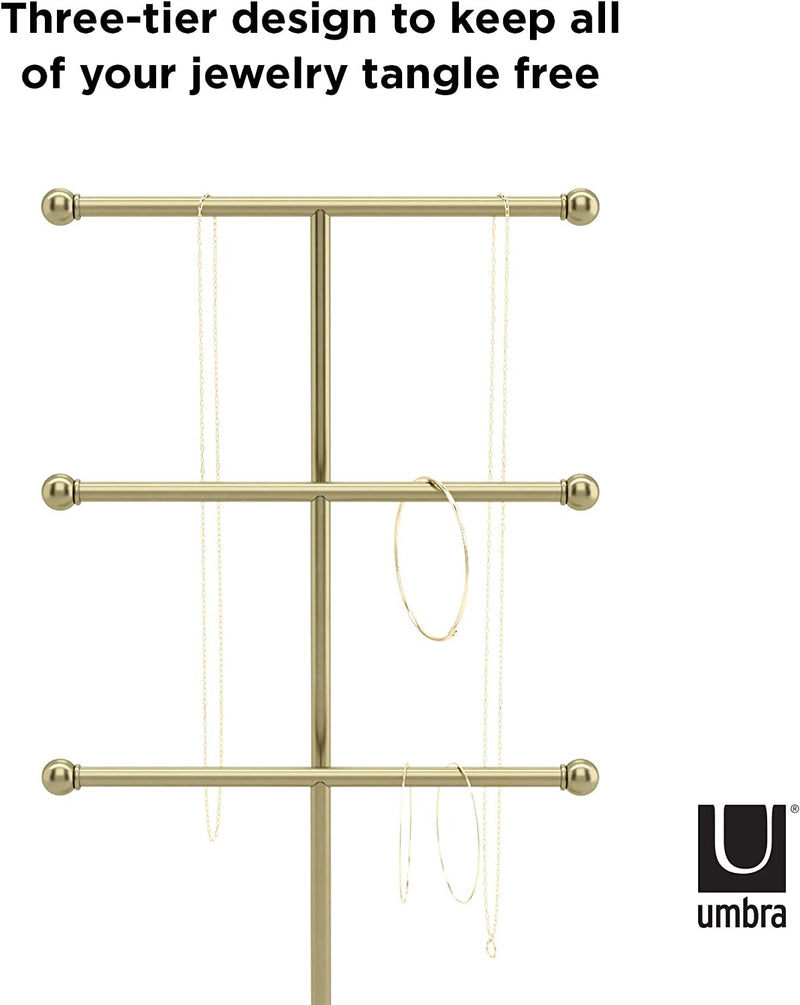 Umbra Trigem Jewelry Stand, Gold