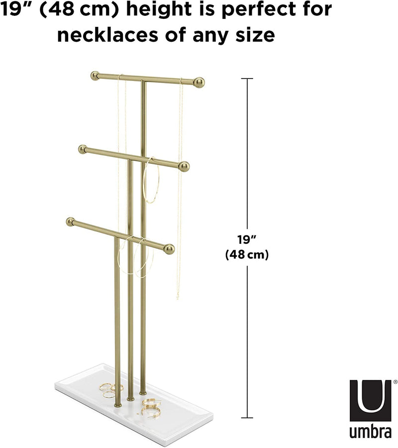 Umbra Trigem Jewelry Stand, Gold