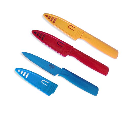 Kuhn Rikon Colori 4 Serrated Paring Knife at Swiss Knife Shop