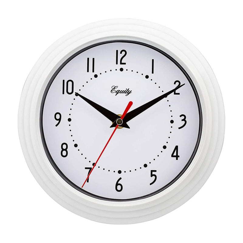 8" Wall Clock White