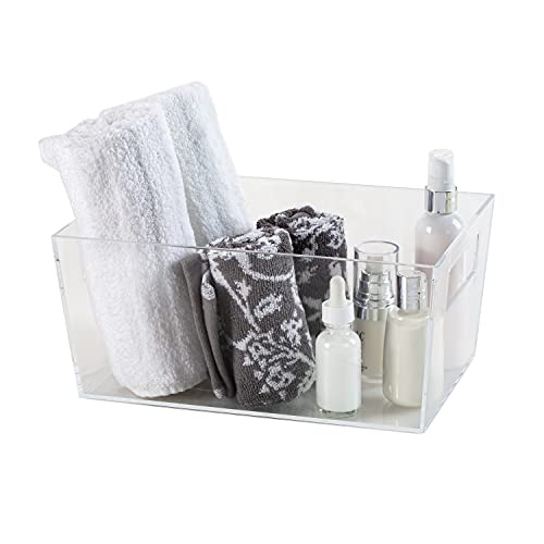 Simplify Medium Multi-Purpose Storage Tote Clear 11.5" X 5.25" X 7.5"