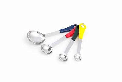 Stainless Steel Measuering Spoon Set Colored Handled