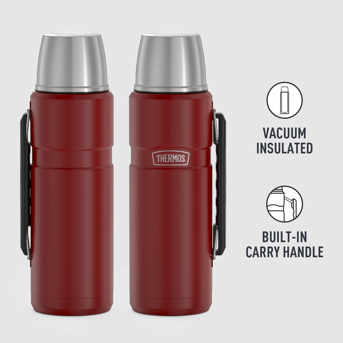 Thermos 40-oz. Stainless King Vacuum Insulated Beverage Bottle Red