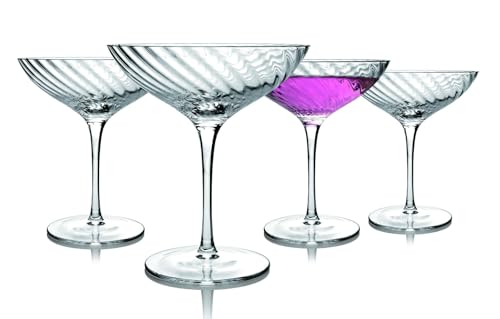 Godinger Cocktail Glasses, Infinity Collection Set of 4