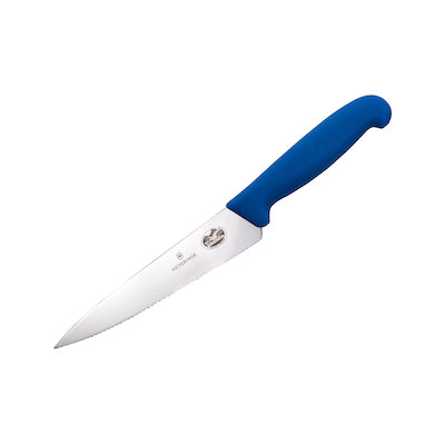 6" Fibrox Pro Chef Serrated Knife Blue