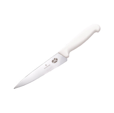 6" Fibrox Pro Chef Serrated Knife White