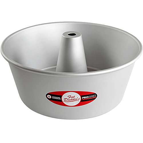 Fat Daddio's PAF-8375 Anodized Aluminum Angel Food Cake Pan, 8 Inch